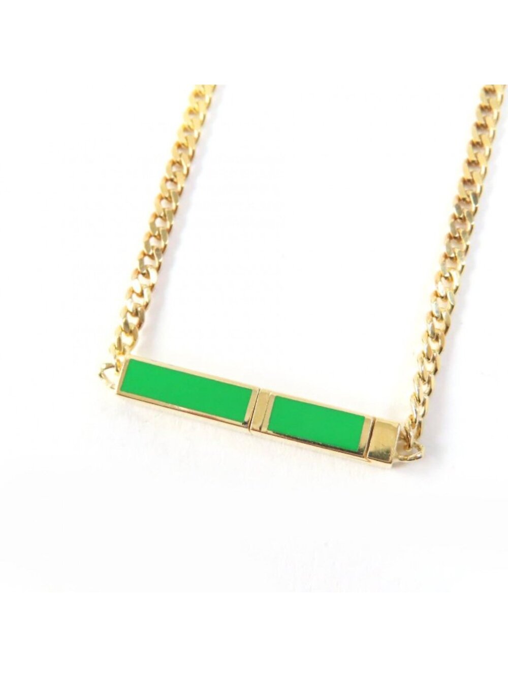 Bottega Veneta Necklace Gold Green